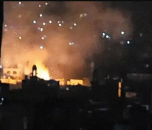 أنباء من وردت الآن – حريق يندلع في متجر وسط مدينة تعز