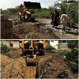 اخبار المناطق – بفضل الدعم والتعاون المشترك.. صيانة مؤقتة لخطوط مياه منهل حارة الصديق في لودر