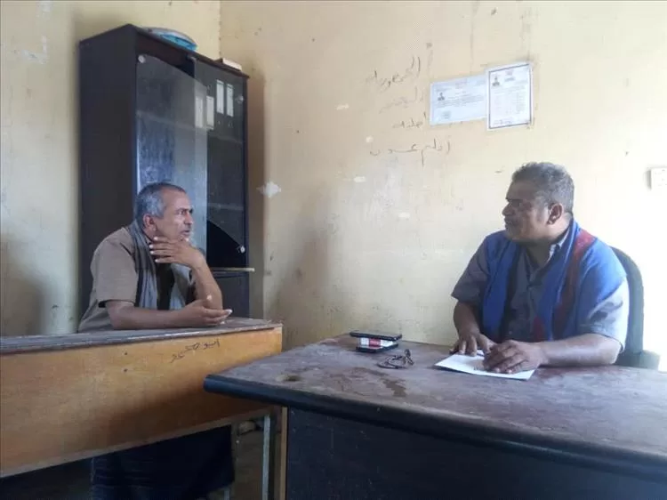 رئيس قسم الشؤون القانونية وحقوق الإنسان بانتقالي الوضيع يزور أمن المديرية