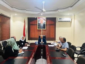 اخبار عدن – الشرجبي يستعرض مع وفد من الصليب الأحمر الدولي استعدادات ورشة عمل لتطوير قطاع المياه في المدينة