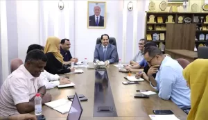 اخبار عدن – الوزير البكري يتقابل مع فريق العمل الفئة الناشئةي ويثني على نجاح إطلاق خطة التمكين