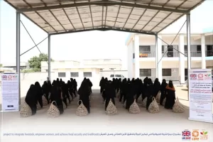 اخبار عدن – مؤسسة جنى لتنمية الأسرة تختتم مشروعها بتوزيع 400 دجاجة بلدية من الدرجة الأولى.