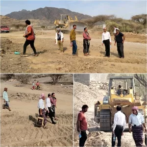 اخبار وردت الآن – المدير السنة في حالمين يزور مشاريع تسوية وتوسعة وصيانة طريق حبيل الريدة النوبة الضبا