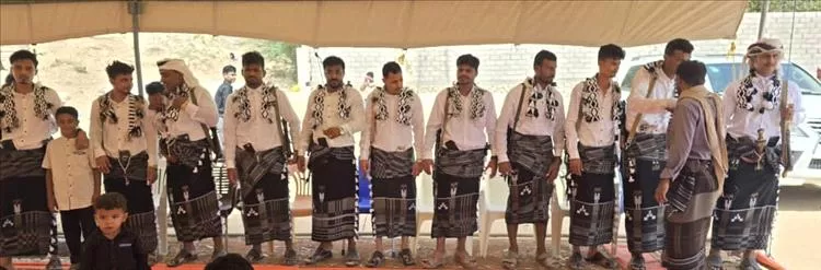 شبوة : لهية تحتفل بالزواج الجماعي لـ(22) عريسًا وعروسًا في أجواء بهيجة بحضور رسمي وشعبي واسع