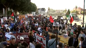 اشتباكات بين الشرطة والمتظاهرين في لوس أنجلوس عقب عمليات المداهمة المتعلقة بالهجرة.