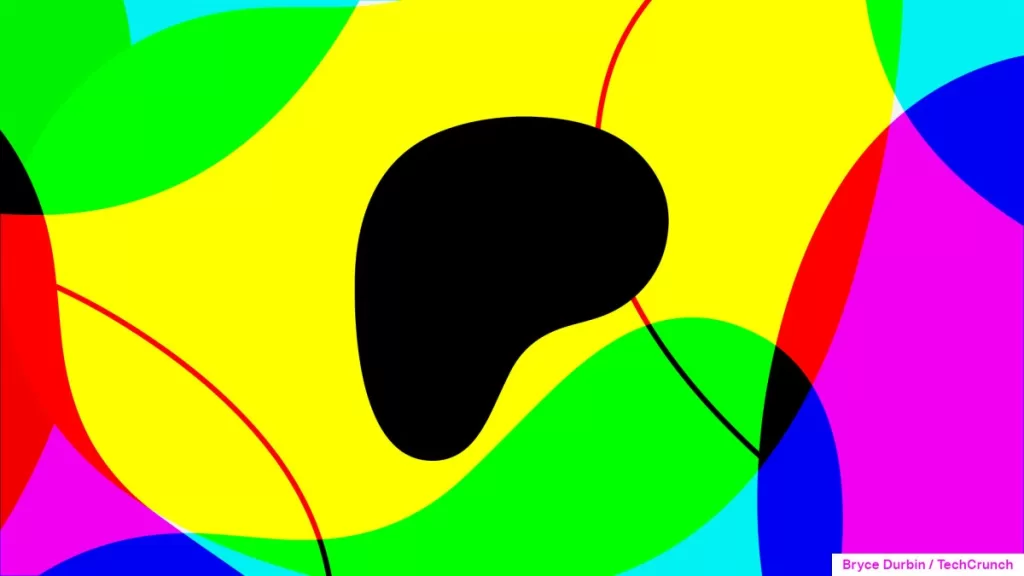 Patreon logo with colorful background