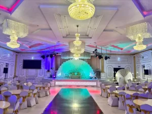 تغطية محلية – حريق ضخم يدمر القاعة الذهبية في صبر بلحج دون أن يوقع إصابات