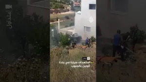 شاهد استهداف سيارة في بلدة كونين جنوب لبنان