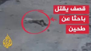 شاهد الجزيرة تحصل على لقطات توثّق قصف الاحتلال لفلسطيني يحمل كيس طحين في غزة