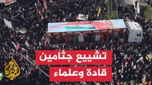 شاهد تشييع جثامين قادة من الحرس الثوري الإيراني قضوا في الهجمات الإسرائيلية