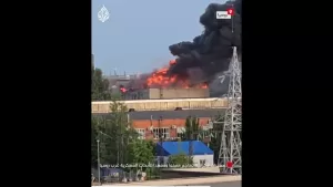 شاهد شاهد | مسيرات أوكرانية تهاجم مصنعا ومعهدا للأبحاث العسكرية غرب روسيا