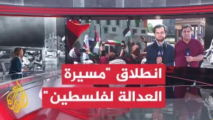 شاهد قافلة الصمود تواصل تحركها في ليبيا لكسر حصار غزة