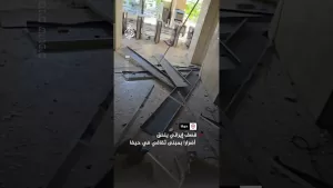 شاهد قصف إيراني يلحق أضرارا بمبنى ثقافي في حيفا