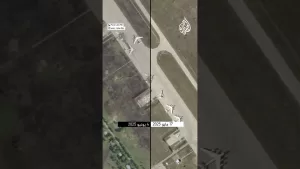 شاهد مشاهد تظهر أضرار في قاعدة بيلايا الروسية بعد الهجوم الأوكراني