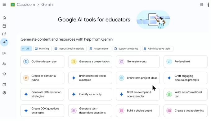 غوغل تتبنى الذكاء الاصطناعي في الفصول الدراسية مع أدوات جيميناي