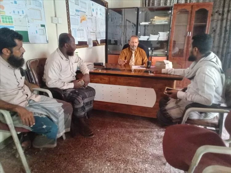 القادري يلتقي بنائب رئيس فرع الهلال الأحمر اليمني - أبين