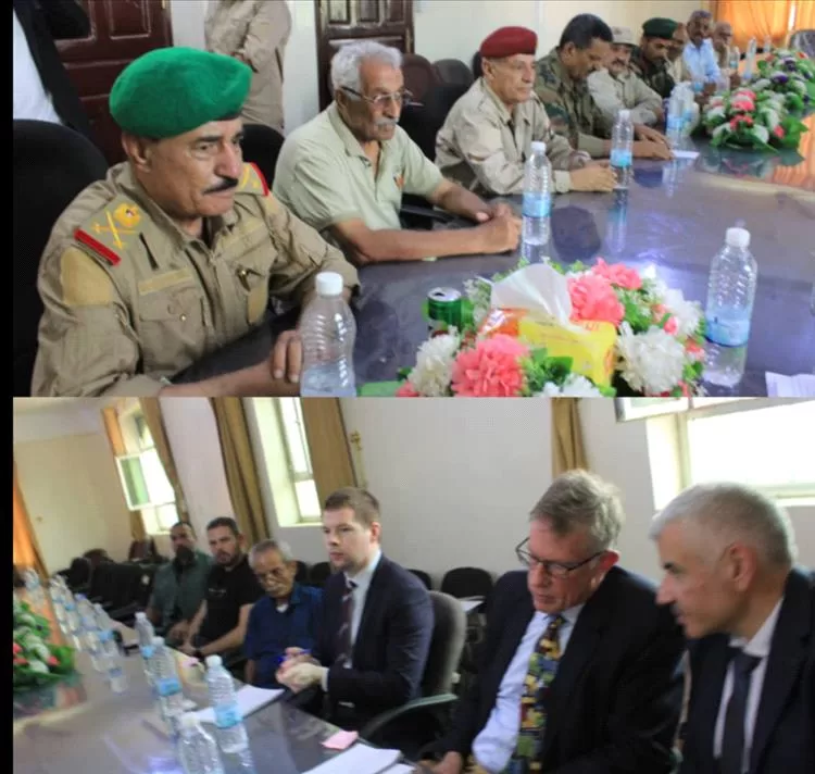 محافظ الضالع يستقبل وفد مكتب المبعوث الخاص للأمم المتحدة