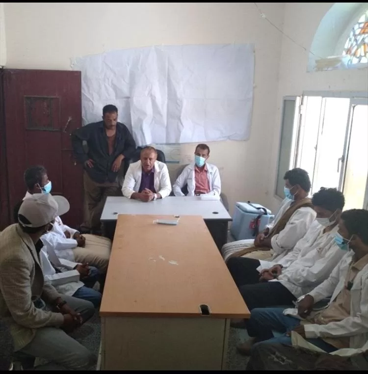 مسؤول التثقيف الصحي يعقد الاجتماع التحضيري لمتطوعي التثقيف الصحي  والإعلام بمديرية جيشان