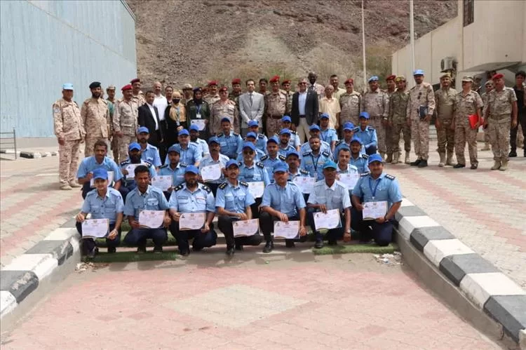 برعاية معالي وزير الدفاع.. تخريج الدفعة الثالثة من ضباط حفظ السلام في عدن