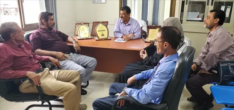 زيارة ميدانية لأعضاء المفوضية الجنوبية المستقلة لمكافحة الفساد إلى مكتب الصحة والسكان بمديرية التواهي