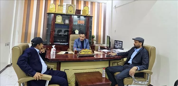 شعفل والصيعري يناقشان آليات عمل الفترة المقبلة لميناء الوديعة البري