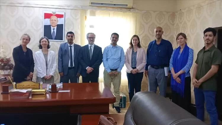 نائب وزير الشؤون القانونية وحقوق الإنسان يلتقي بعثة الاتحاد الأوروبي في عدن