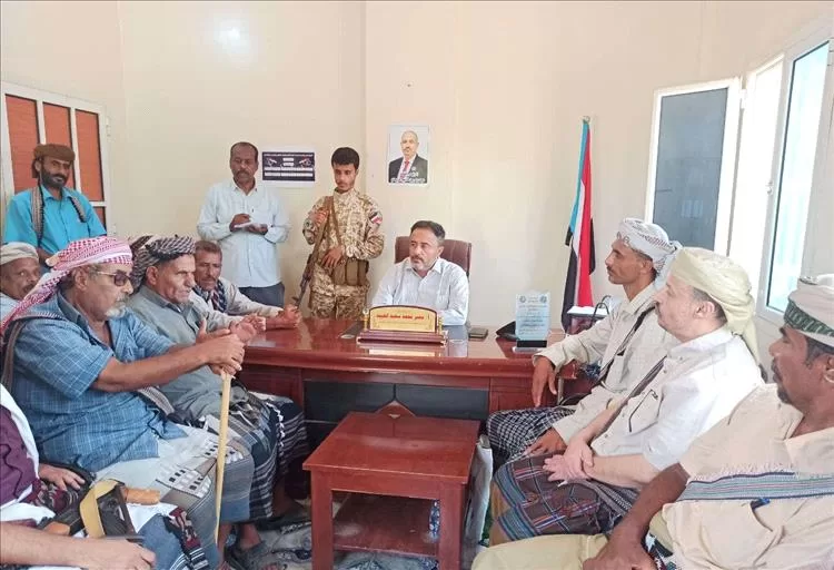 رئيس تنفيذية انتقالي أبين يلتقي مشايخ ووجهاء وأعيان مديرية أحور