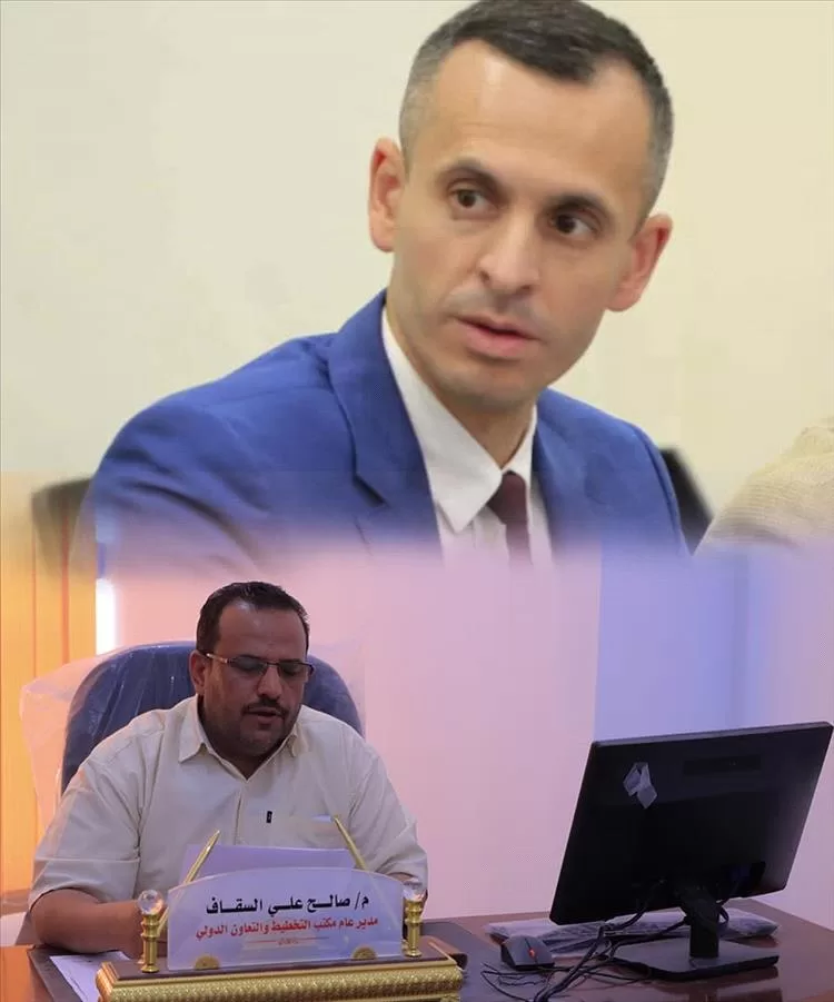 مدير مكتب التخطيط بمأرب يبحث مع مساعد المنسق الأممي فرص التنمية والبنية التحتية في المحافظة