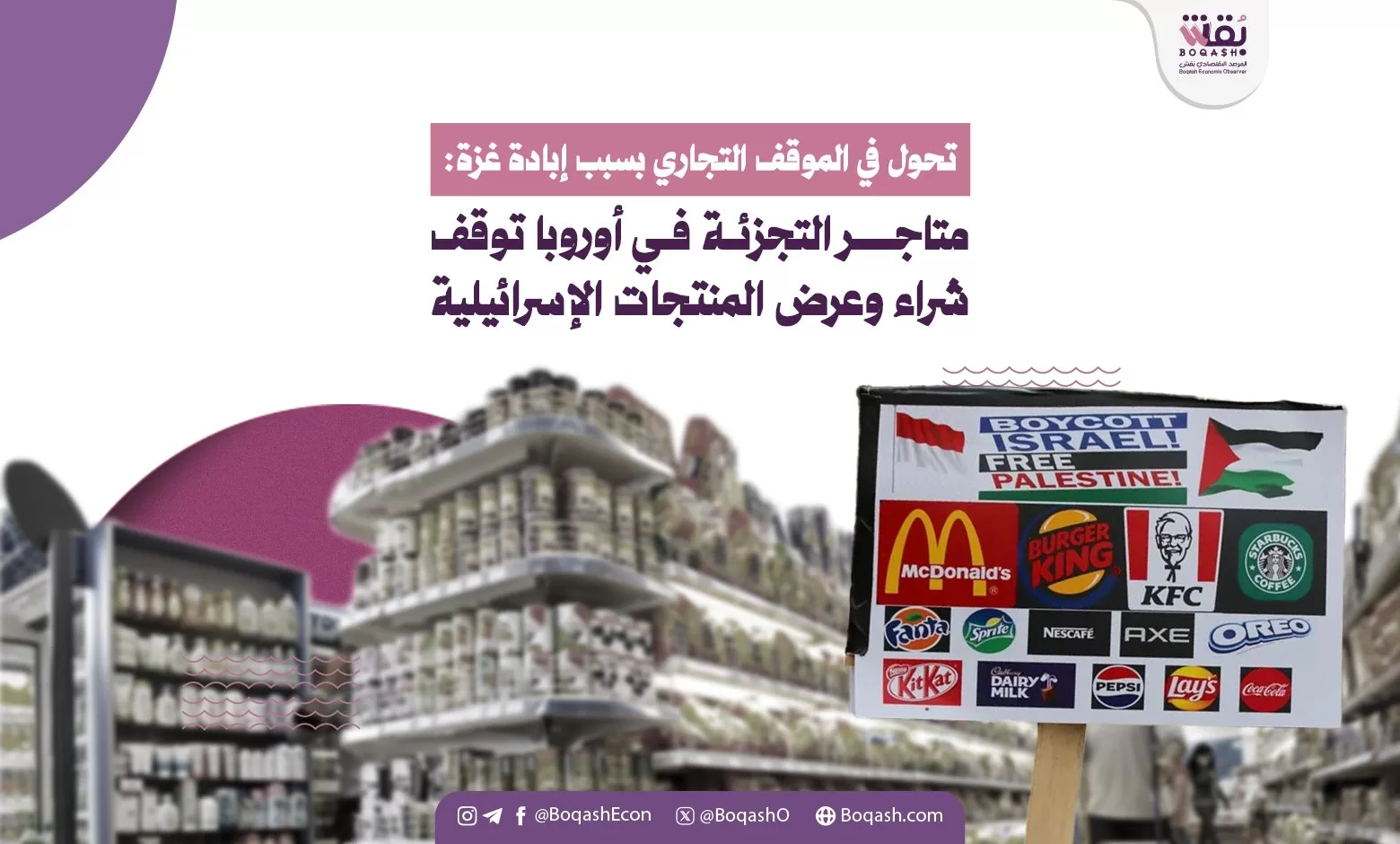 تغيير في الاستراتيجية التجارية نتيجة للأحداث في غزة متاجر التجزئة