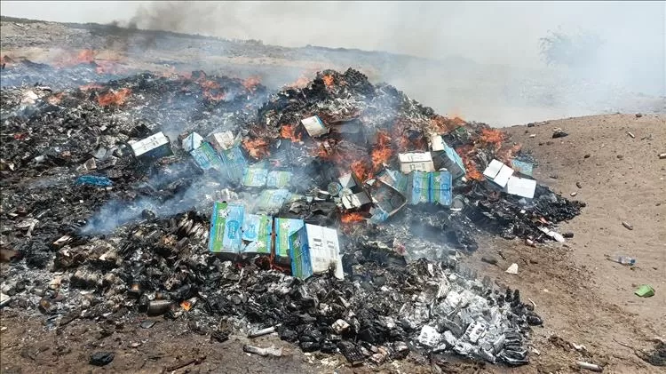 مدير عام المنصورة يوجه بإتلاف خمسة أطنان من المواد الغذائية منتهية الصلاحية