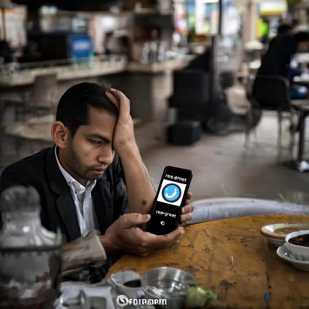 طالب مستاء يبحث عن نتيجته