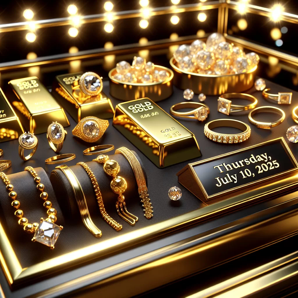 تفاصيل سعر الذهب في محلات المجوهرات اليوم الخميس 10 يوليو 2025