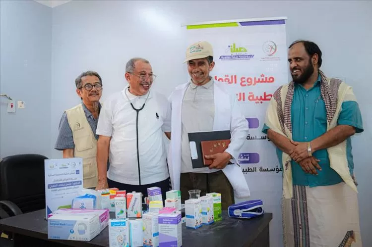 العجيلي يدشن أعمال القافلة الطبية التخصصية بالمركز الصحي حلفون