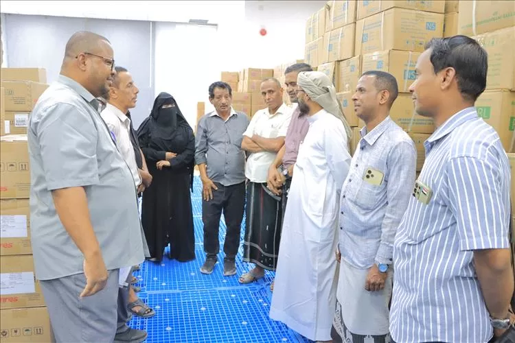 العمودي وانتقالي حضرموت الوادي يدشنان استلام المحاليل الوريدية