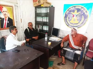 اخبار المناطق – رئيس قسم الشؤون الاجتماعية في الهيئة التنفيذية للانتقالي بحج يتابع تقدم العمل