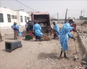 اخبار المناطق – صندوق النظافة في أبين يطلق حملات تنظيف بمستشفى زنجبار ومركز العزل الصحي