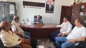اخبار المناطق – مكتب التربية والمنظومة التعليمية في تعز يبحث مع مؤسسة رحمنة التنموية مشروع المنصة المنظومة التعليميةية
