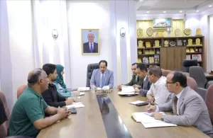 اخبار عدن – البكري يجتمع مع المدير السنة لمكتب الوزارة في تعز
