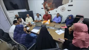 اخبار عدن – الدكتور الشبحي يلتقي بفريق من منظمة أدرا لبحث مشاريع جديدة للتدخلات.