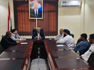 اخبار عدن – الشرجبي يستعرض حالة المياه في مديرية حصوين وتأثيرات إعصار “تيج”