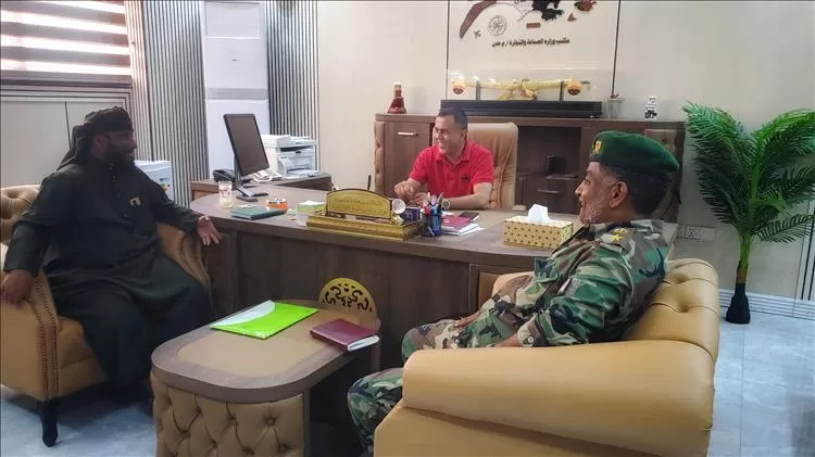 تعزيز التنسيق والتعاون المشترك بين صناعة وتجارة عدن وقوات الحزام الأمني