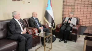 اخبار عدن – نائب رئيس الهيئة الوطنية للإعلام في الجنوب يستقبل وفد منتدى الشرق الأوسط في العاصمة