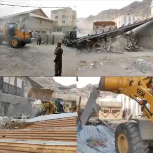 اخبار عدن – وحدة حماية الأراضي تنجح في إزالة البناء غير القانوني في التواهي