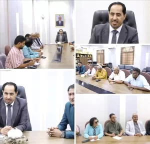 اخبار عدن – وزير الفئة الناشئة والرياضة يجتمع مع فرع اتحاد الطب الرياضي في عدن
