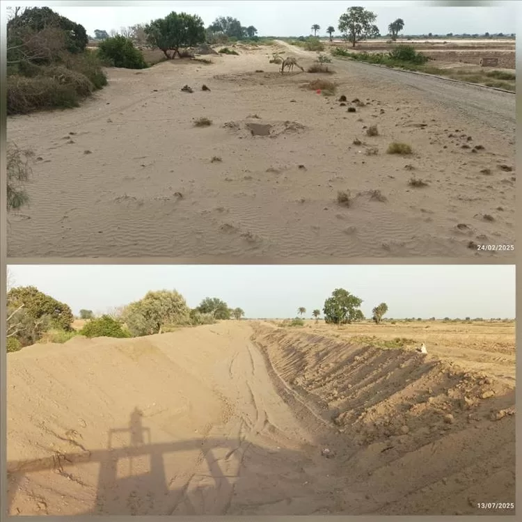 الصندوق الاجتماعي ينفذ مشروعًا لتأهيل قنوات الري في مديرية تبن-لحج استعدادًا لموسم السيول