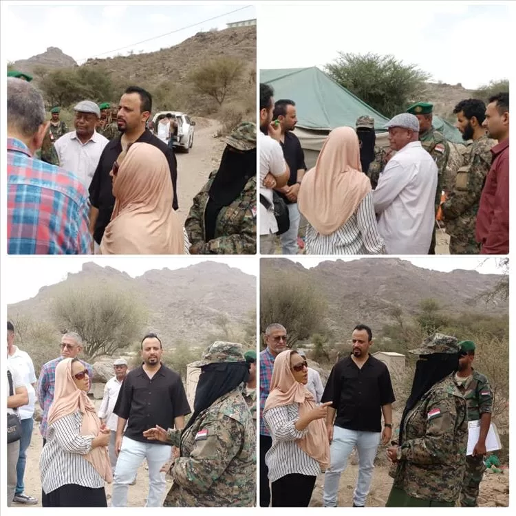 الضالع: وفد من منظمة "سيفيك" الأمريكية يزور النقاط الأمنية المؤمّنة لطريق الضالع–صنعاء في منطقة مريس