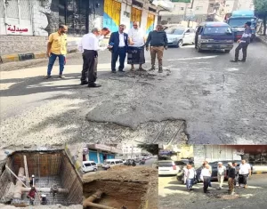 اخبار وردت الآن – تنفيذًا لتوجيهات المشمر.. انطلاق أعمال صيانة غرفة محابس مشروع مياه تعز بعقب