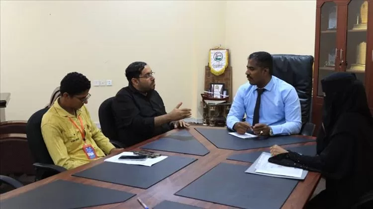 وكيل الشباب بحضرموت يطلع على سير البرنامج التعليمي والتمكين الأقتصادي لمؤسسة قلم للابداع بالمكلا