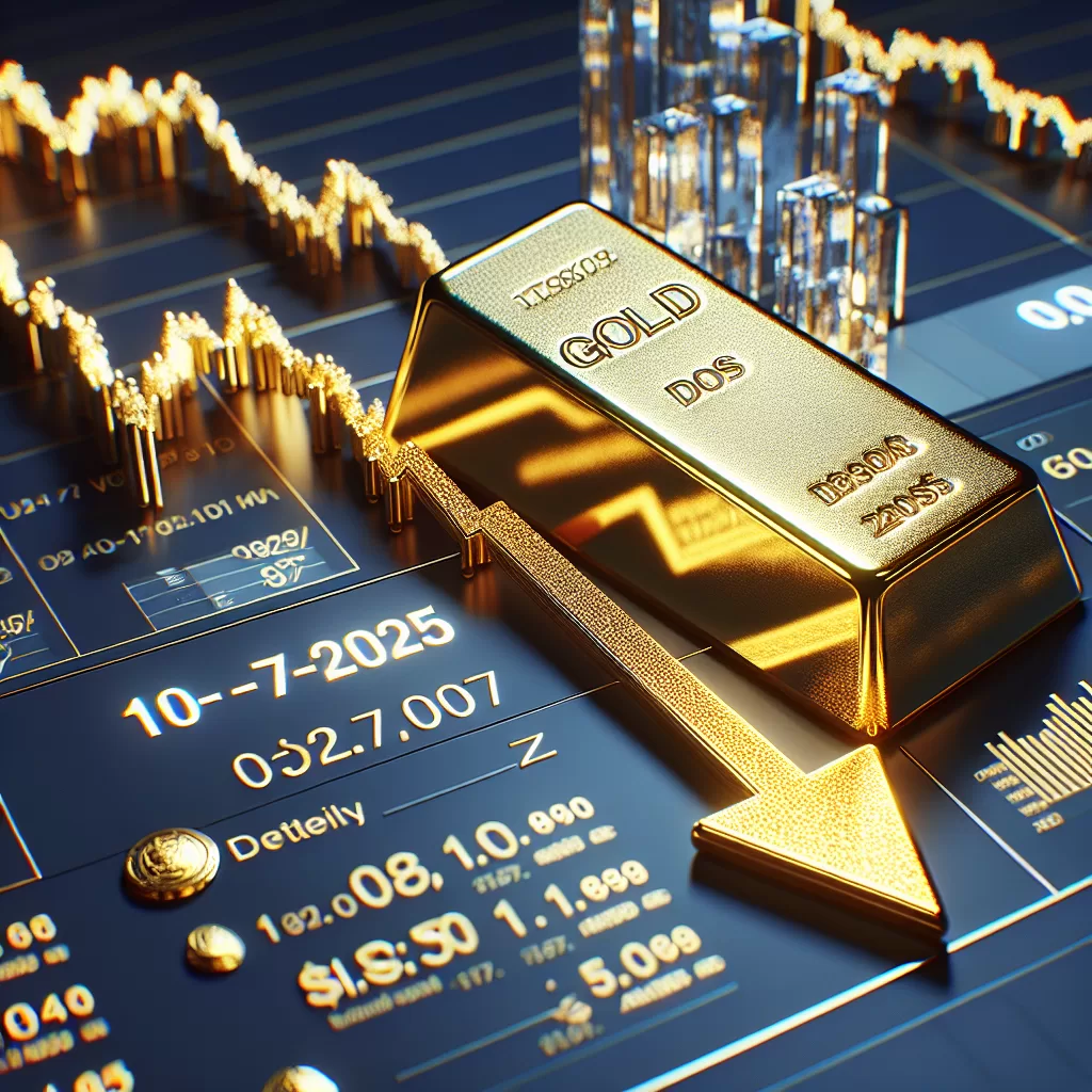 سعر الذهب   ينخفض بحلول التعاملات المسائية اليوم 10-7-2025