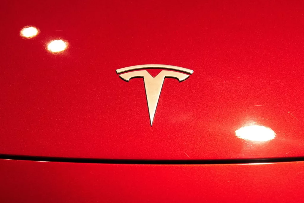 BANGKOK, THAILAND - 2024/06/30: A Tesla logo seen on a Tesla Model 3 car during the event at Central World the shopping mall. (Photo by Peerapon Boonyakiat/SOPA Images/LightRocket via Getty Images)